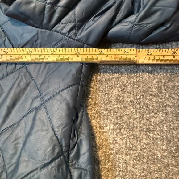 Chicos Jacket Womens 3 Blue Quilted Lightweight Puffer Insulated Snap Up Coat - Picture 5 of 9